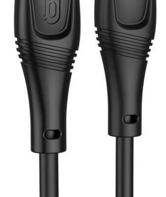 XO NB-Q239A ZEUS SERIES ΚΑΛΩΔΙΟ ΦΟΡΤΙΣΗΣ ΣΙΛΙΚΟΝΗΣ TYPE-C ΣΕ LIGHTNING, PD27W, ΜΑΥΡΟ