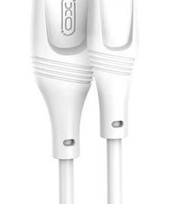 XO NB238 ZEUS ΚΑΛΩΔΙΟ ΦΟΡΤΙΣΗΣ ΣΙΛΙΚΟΝΗΣ LIGHTNING, ΛΕΥΚΟ, 1Μ
