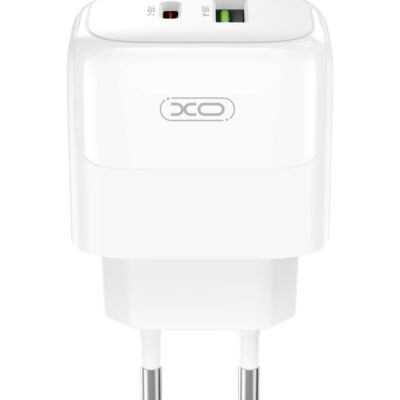 XO L137 ΦΟΡΤΙΣΤΗΣ PD20W/QC18W, 1 ΘΥΡΑ USB + 1 ΘΥΡΑ PD, ΛΕΥΚΟΣ