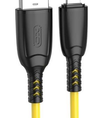 XO NB245 ΚΑΛΩΔΙΟ ΦΟΡΤΙΣΗΣ ΣΙΛΙΚΟΝΗΣ SULUO SERIES LIGHTNING, 1M, ΚΙΤΡΙΝΟ