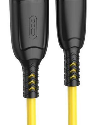 XO NB245 ΚΑΛΩΔΙΟ ΦΟΡΤΙΣΗΣ ΣΙΛΙΚΟΝΗΣ SULUO SERIES TYPE-C, 1M, ΚΙΤΡΙΝΟ