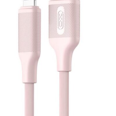 XO NB265 ΚΑΛΩΔΙΟ ΦΟΡΤΙΣΗΣ MINIMALIST SERIES LIGHTNING, ΡΟΖ