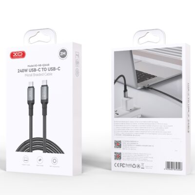 XO NB Q264B ΚΑΛΩΔΙΟ ΦΟΡΤΙΣΗΣ TYPE-C ΣΕ TYPE-C 240W, 2m