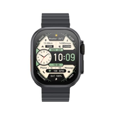 XO M11ULTRA SMART WATCH, ΑΣΥΡΜΑΤΗ ΦΟΡΤΙΣΗ, ΚΛΗΣΗ, ΜΑΥΡΟ
