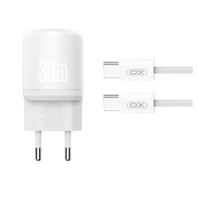 XO L150 ΦΟΡΤΙΣΤΗΣ 30W 1 ΘΥΡΑ TYPE-C, ΜΕ ΚΑΛΩΔΙΟ TYPE-C, ΛΕΥΚΟΣ