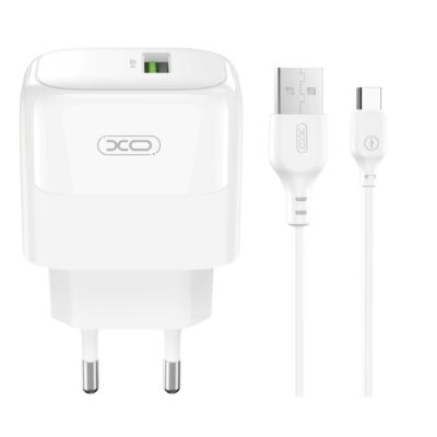 XO L135 ΦΟΡΤΙΣΤΗΣ 18W, ΜΕ ΚΑΛΩΔΙΟ TYPE-C, ΛΕΥΚΟΣ
