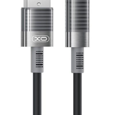 XO NB-Q282A ΚΑΛΩΔΙΟ ΣΙΛΙΚΟΝΗΣ LIGHTNING 6A, ΜΑΥΡΟ