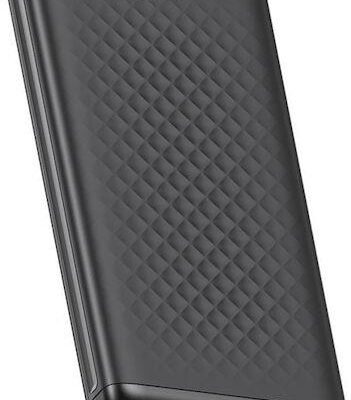 XO PB308, POWERBANK, 10000MAh, 2 ΘΥΡΕΣ, ΜΑΥΡΟ