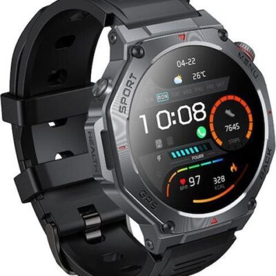 HOC Y37, SMART WATCH, SPORT, AMOLED, GPS, ΜΑΥΡΟ
