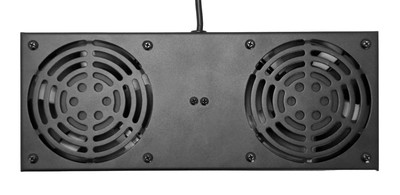 POWERTECH cooling fan για rack NETW-0045, 2x fans με μεταλλικό tray, 1.5m καλώδιο schuko, 33x13cm