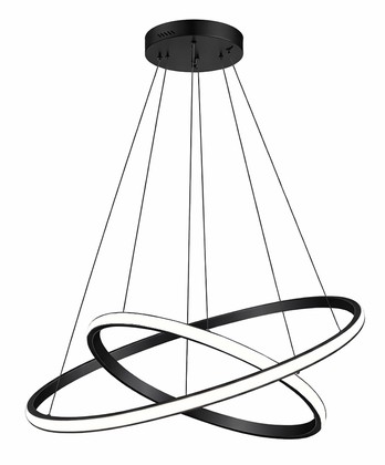 POWERTECH LED φωτιστικό οροφής PT-1525, 25W, 4000K, Φ40x120cm, μαύρο