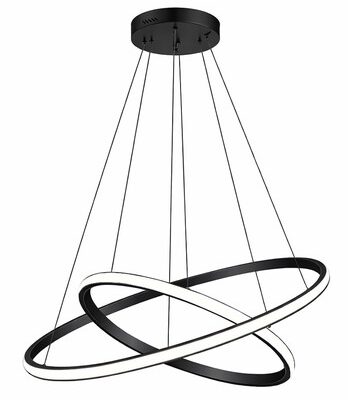 POWERTECH LED φωτιστικό οροφής PT-1529, 60W, 4000K, Φ80x120cm, μαύρο