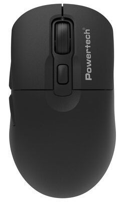 POWERTECH ασύρματο ποντίκι PT-1542, 2.4GHz, έως 5000DPI, αθόρυβο, μαύρο