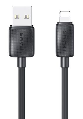 USAMS καλώδιο Lightning σε USB US-SJ694, 2.4A, 480Mbps, 2m, μαύρο