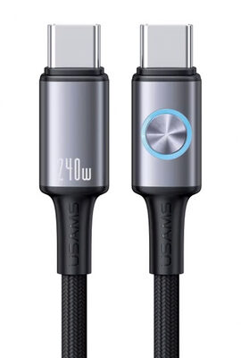 USAMS καλώδιο USB-C SJ751, 240W, 480Mbps, 1.2m, μαύρο