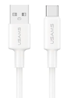 USAMS καλώδιο USB-C σε USB SJ761, 3A 18W, 480Mbps, 1m, λευκό