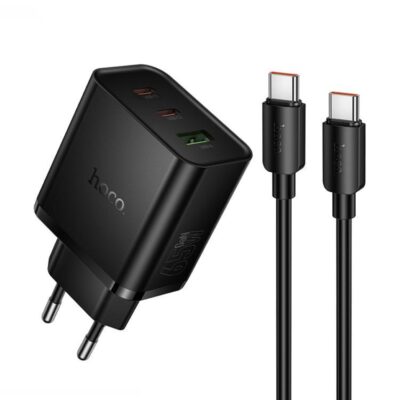 HOCO N75 GRANDE SET ΦΟΡΤΙΣΗΣ, 65W, QC3.0, ΜΑΥΡΟ
