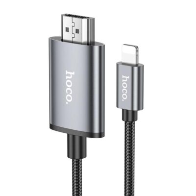 HOCO UA27, HD ΚΑΛΩΔΙΟ LIGHTNING ΣΕ HDMI, ΓΚΡΙ