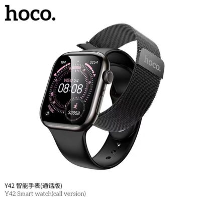 HOCO Y42, SMARTWATCH, CALL VERSION, ΜΑΥΡΟ