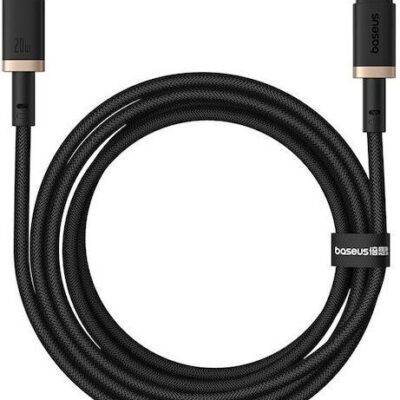 BASEUS DURA SERIES, ΚΑΛΩΔΙΟ ΓΡΗΓΟΡΗΣ ΦΟΡΤΙΣΗΣ, TYPE-C ΣΕ LIGHTNING, 20W, 2m, ΧΡΥΣΟ-ΜΑΥΡΟ