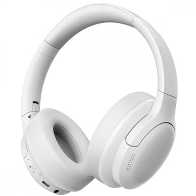 BASEUS BASS BH1 LITE, ΑΣΥΡΜΑΤΑ HEADPHONES, ΛΕΥΚΑ