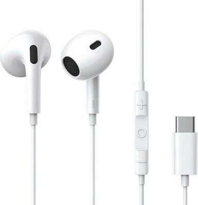 BASEUS ENCOK CZ17, ΕΝΣΥΡΜΑΤΑ ΑΚΟΥΣΤΙΚΑ, SEMI IN EAR, ΛΕΥΚΑ