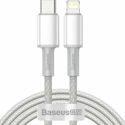 BASEUS HIGH DENSITY, ΚΑΛΩΔΙΟ ΓΡΗΓΟΡΗΣ ΦΟΡΤΙΣΗΣ, TYPE-C ΣΕ LIGHTNING, 20W, 1m, ΛΕΥΚΟ
