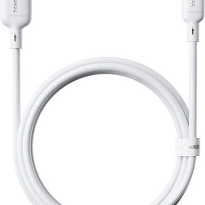 BASEUS SILKY SERIES, ΚΑΛΩΔΙΟ ΓΡΗΓΟΡΗΣ ΦΟΡΤΙΣΗΣ, LIGHTNING, 1m, ΛΕΥΚΟ