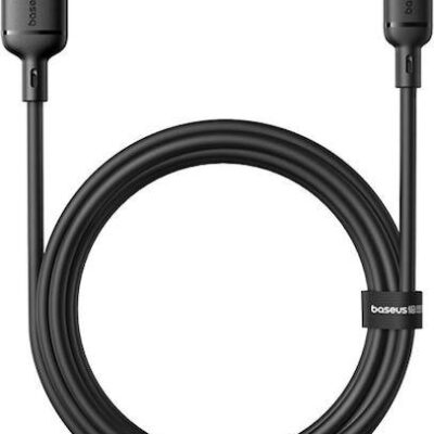 BASEUS SILKY SERIES, ΚΑΛΩΔΙΟ LIGHTNING, 2m, ΜΑΥΡΟ