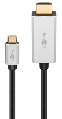GOOBAY καλώδιο USB-C σε HDMI 60174, HDR, 8K, 4K/120Hz, 2m, μαύρο