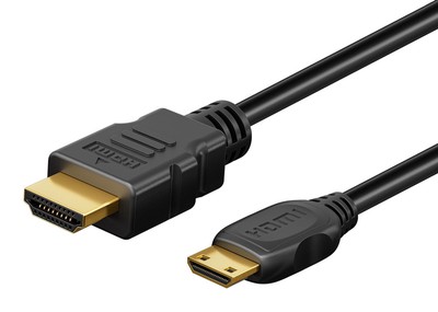 GOOBAY καλώδιο mini HDMI σε HDMI 74081 με Ethernet, 4K/60Hz, 18 Gbps, 1m, μαύρο