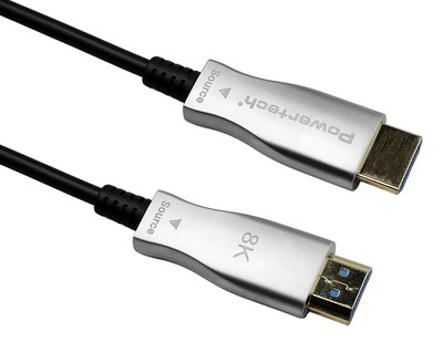 POWERTECH καλώδιο HDMI 2.1 CAB-H194 με Ethernet, 8K/60Hz, 48 Gbps, 20m, μαύρο