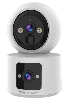 VSTARCAM smart κάμερα CB90DR, 2MP, dual lens, WiFi, PTZ, SD, 5200mAh backup battery