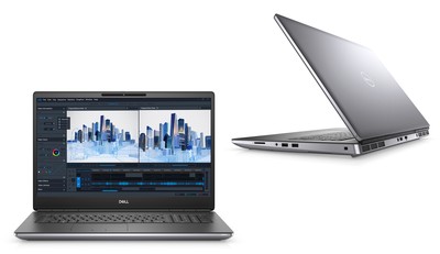 DELL Laptop Precision 7760, Factory Refurbished Grade A, i7-11850H, 16/512GB SSD, 17.3", Cam, GeForce RTX A3000, Windows 11 Pro