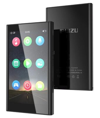 RUIZU MP3 player H10 με οθόνη αφής 3.8", 16GB, Bluetooth, μαύρο