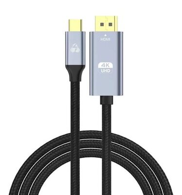 POWERTECH καλώδιο USB-C σε HDMI PTR-0171, 4K/60Hz, 10.2 Gbps, 1m, μαύρο