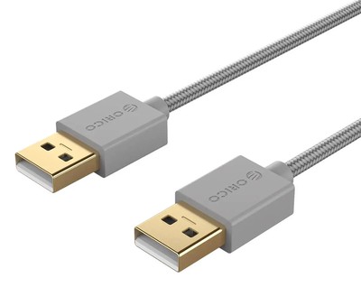 ORICO καλώδιο USB 2.0 U2-AA02, 480Mbps, 1m, γκρι