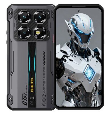 OUKITEL smartphone WP60, 7.2", 8/256GB, 5G, 10000mAh, IP68/IP69K/MIL-STD-810H, μαύρο