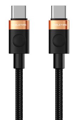 CABLETIME καλώδιο USB-C CT-CM60, 60W, 480Mbps, 1m, μαύρο