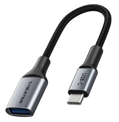 CABLETIME αντάπτορας USB-C σε USB CT-CMAF3.0, 5Gbps, γκρι