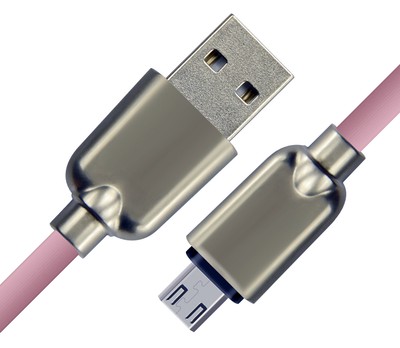 CABLETIME καλώδιο micro USB σε USB CT-PE32-ZFMC, 2A, 480Mbps, 1m, ροζ
