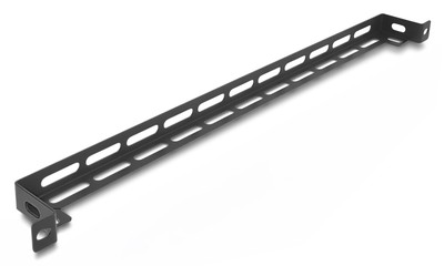 DELOCK cable management panel 67461 για rack 19", 0.5U, βάθος 50mm, μεταλλικό, μαύρο