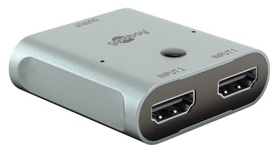 GOOBAY HDMI switch 77791, 2 σε 1, 8K/60Hz, γκρι