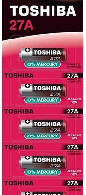 ΜΠΑΤΑΡΙΕΣ TOSHIBA ΑΛΚΑΛΙΚΕΣ 27A (1 TEM)