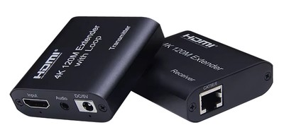POWERTECH HDMI video extender CAB-H195 μέσω καλωδίου RJ45, 4K/30Hz, με loop, έως 120m