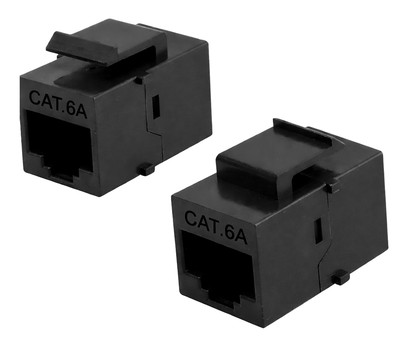 POWERTECH Keystone module RJ45 CAB-N463, CAT 6A UTP, μαύρο