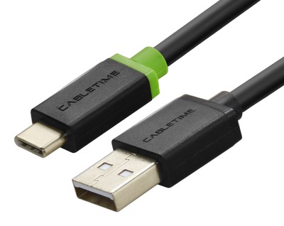 CABLETIME καλώδιο USB-C σε USB CT-U32-CMAMG, 3A, 480Mbps, 2m, μαύρο
