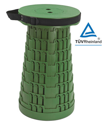 HOME USE πτυσσόμενο καρεκλάκι HUH-0232, αντοχή έως 250kg, 25.5x45cm, πράσινο