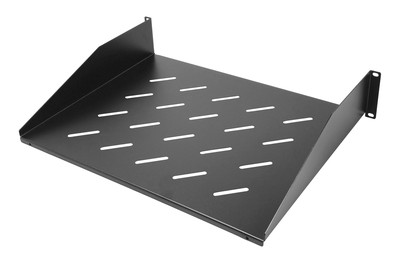 POWERTECH σταθερό ράφι για rack 19" NETW-0054, 2U, βάθος 350mm, μαύρο