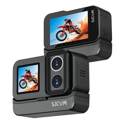 SJCAM action camera SJ20 με 2x φακούς, 2x οθόνες, 20MP/4K, WiFi, αδιάβροχη θήκη, μαύρη